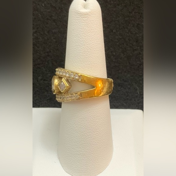 “HOST PICK” Victoria Wieck Vermeil Plated CZ Ring - Picture 2 of 6